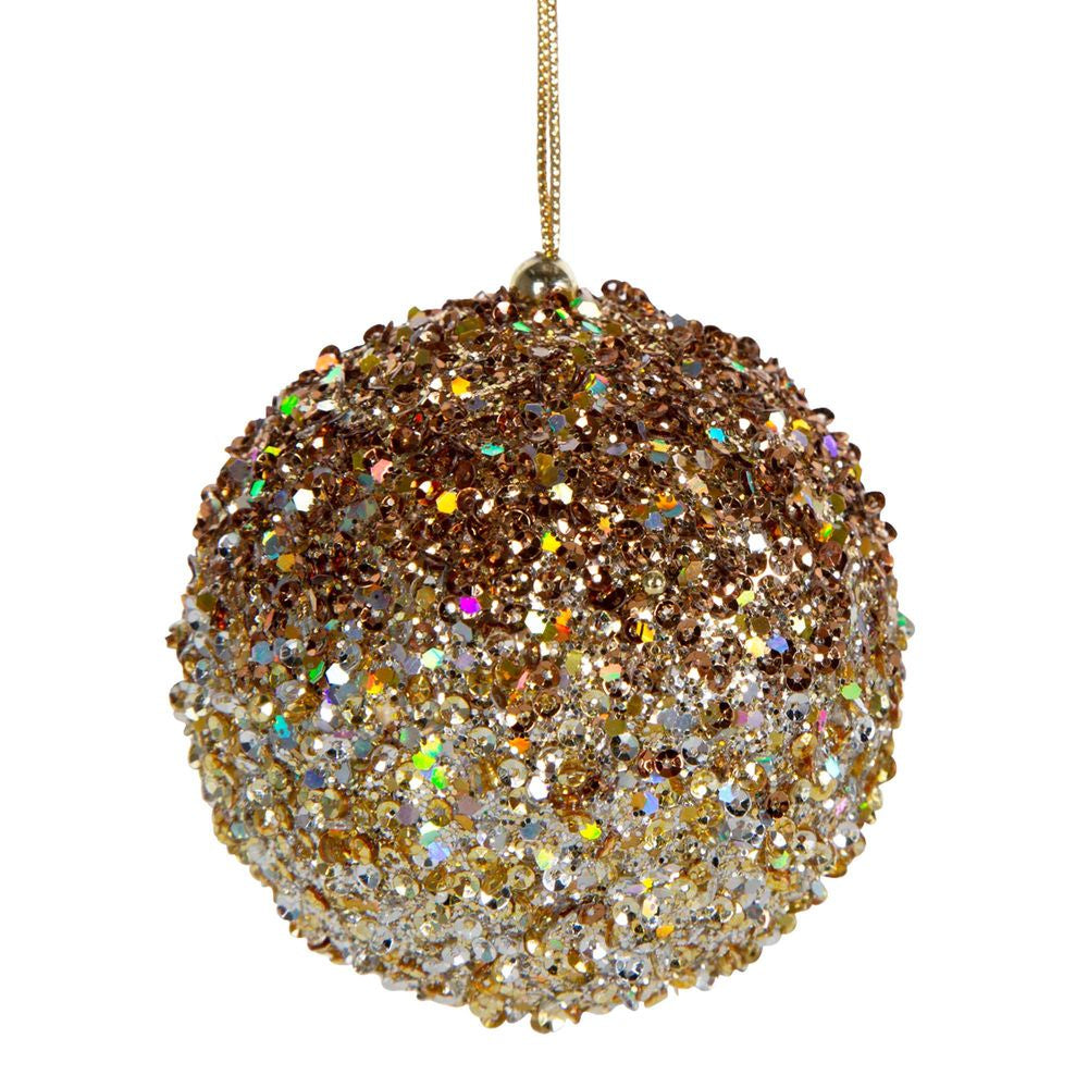 Caramora Gold Glitter Bauble – Home on Darley